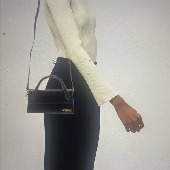 New Authentic Jacquemus Black and Gold Mini Bag - Picture 7 of 7